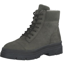 s.Oliver Winterstiefel 5-26226-29-701 aus Leder - gefüttert - khakigrün Damen